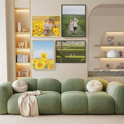 Canvas Prints - Custom Photo Wall Art | Digitally Printed Framed Canvas (16x12, Black Metal Frame)