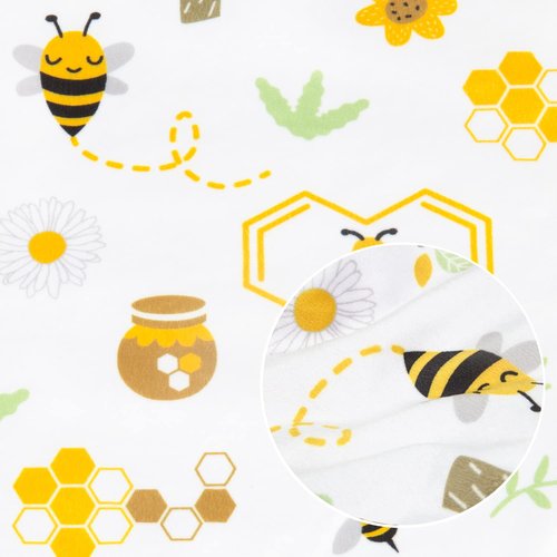 BORITAR Baby Security Blanket - Soft Unisex Lovey for Newborns | Snuggle Toy Bee Stuffed Animal, 14 Inch, Yellow