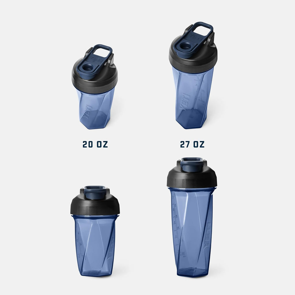 YETI Yonder Helimix Vortex Blender Shaker Bottle - 20oz Portable Protein Cup | USA Made, Dishwasher Safe, Clear