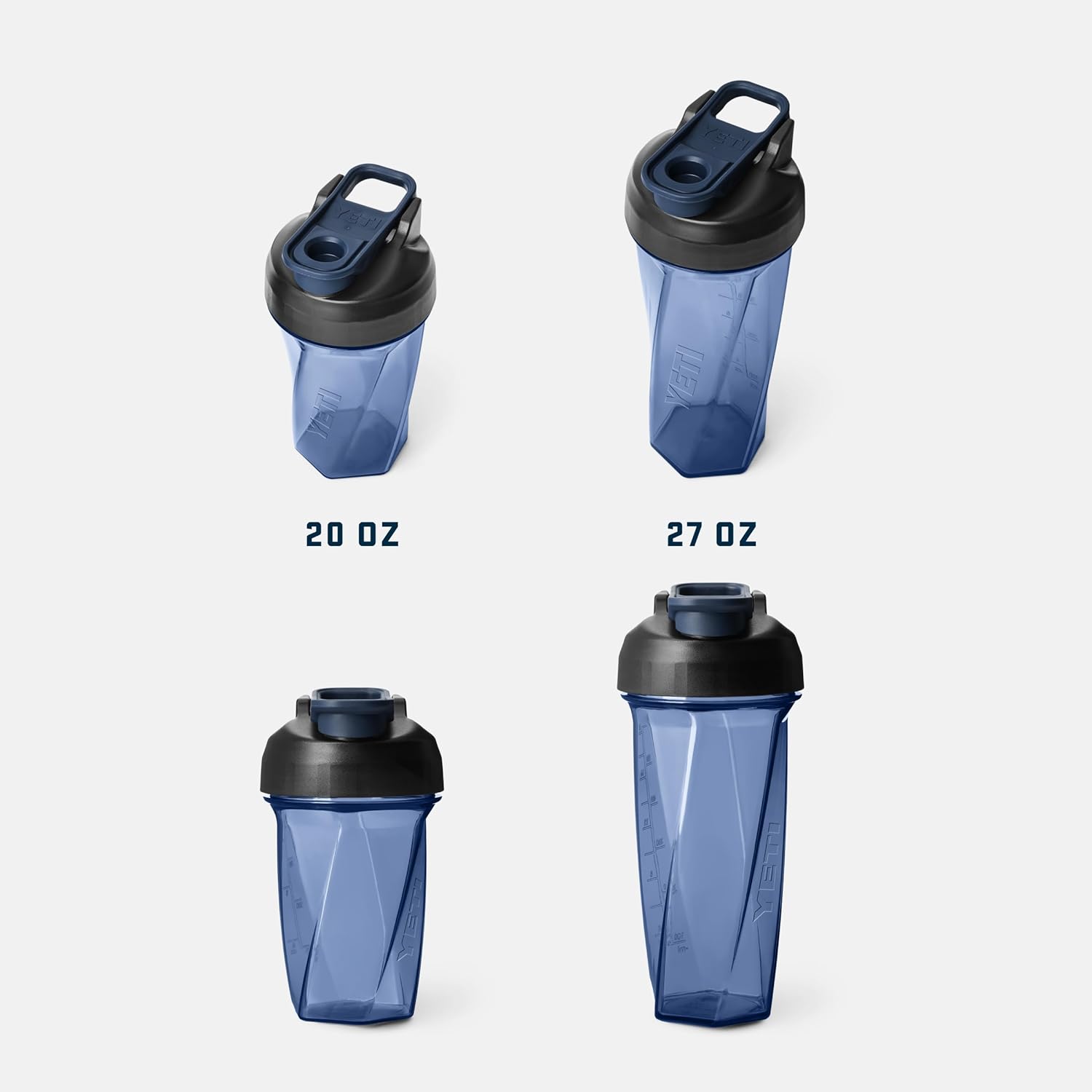YETI Yonder Helimix Vortex Blender Shaker Bottle - 20oz | Portable Protein Drink Cup | Dishwasher Safe, Royal Blue