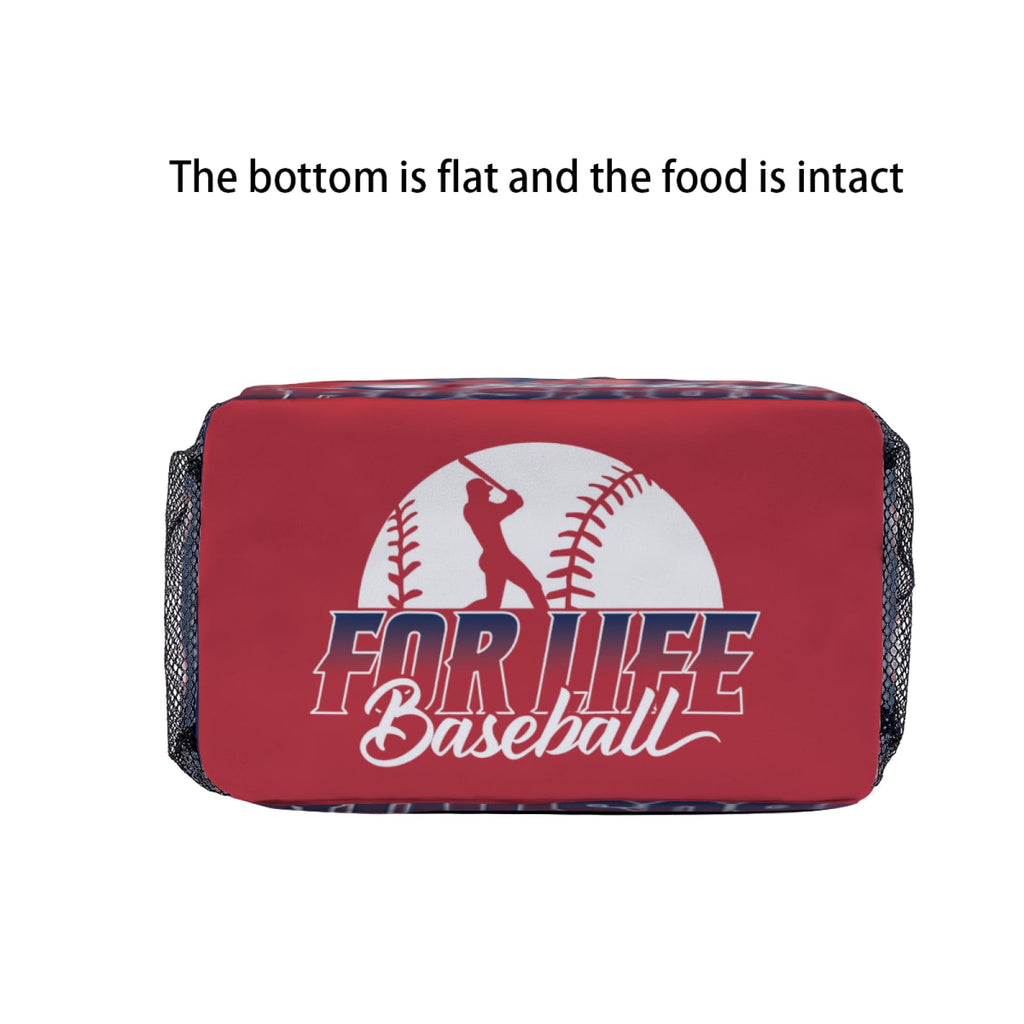 Racigomr Baseball Gifts for Boston, Baseball Lunch Box, Lunch Containers for Fans, Insulated Lunch Bags with Adjustable Shoulder Strap