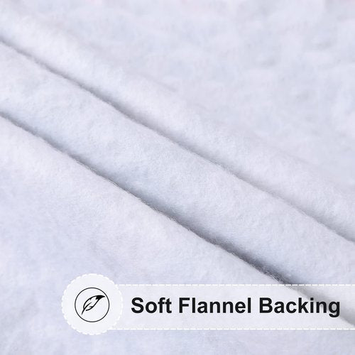 misaya Round Fitted Tablecloth with Elastic Edge, 100% Waterproof Oil Proof Plastic Table Cover, Vinyl Flannel Backed Tablecloth Fits 57"-66" Round Tables for Dinner, Outdoor, Picnic, Oak Wooden Grain