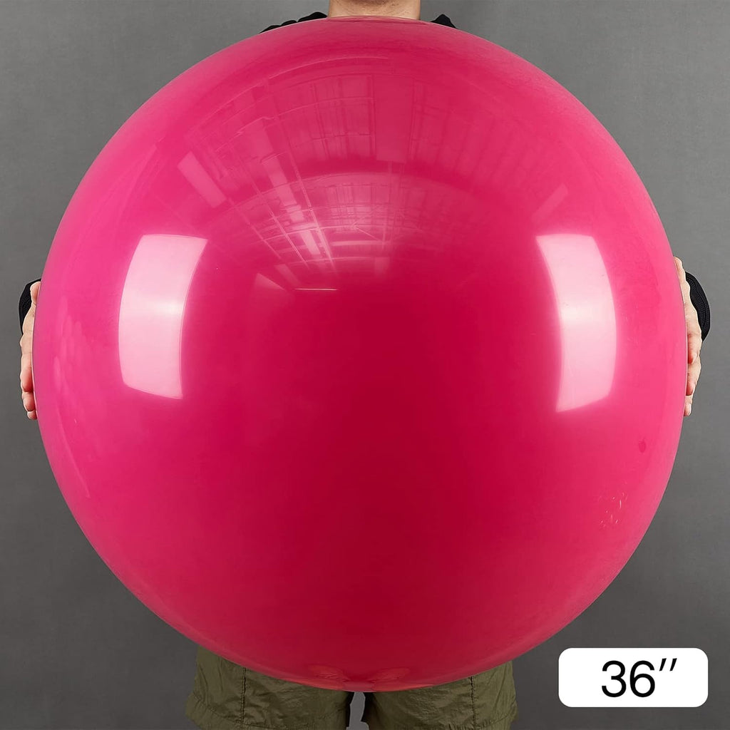 PartyWoo Hot Pink Balloons - 36 Inch Magenta Fuchsia for Baby Shower & Birthday Celebrations