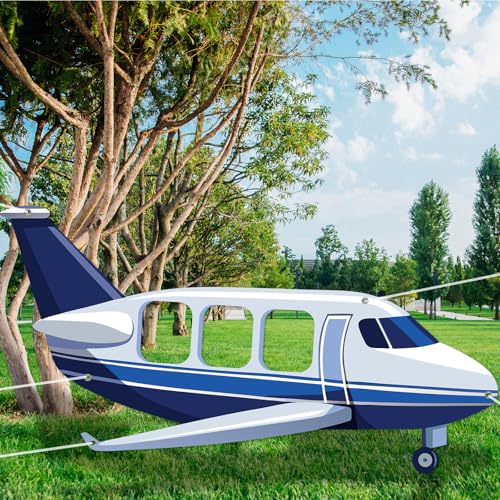 Airplane Photo Booth Backdrop Frame - 98x53 Inch Fabric Party Banner