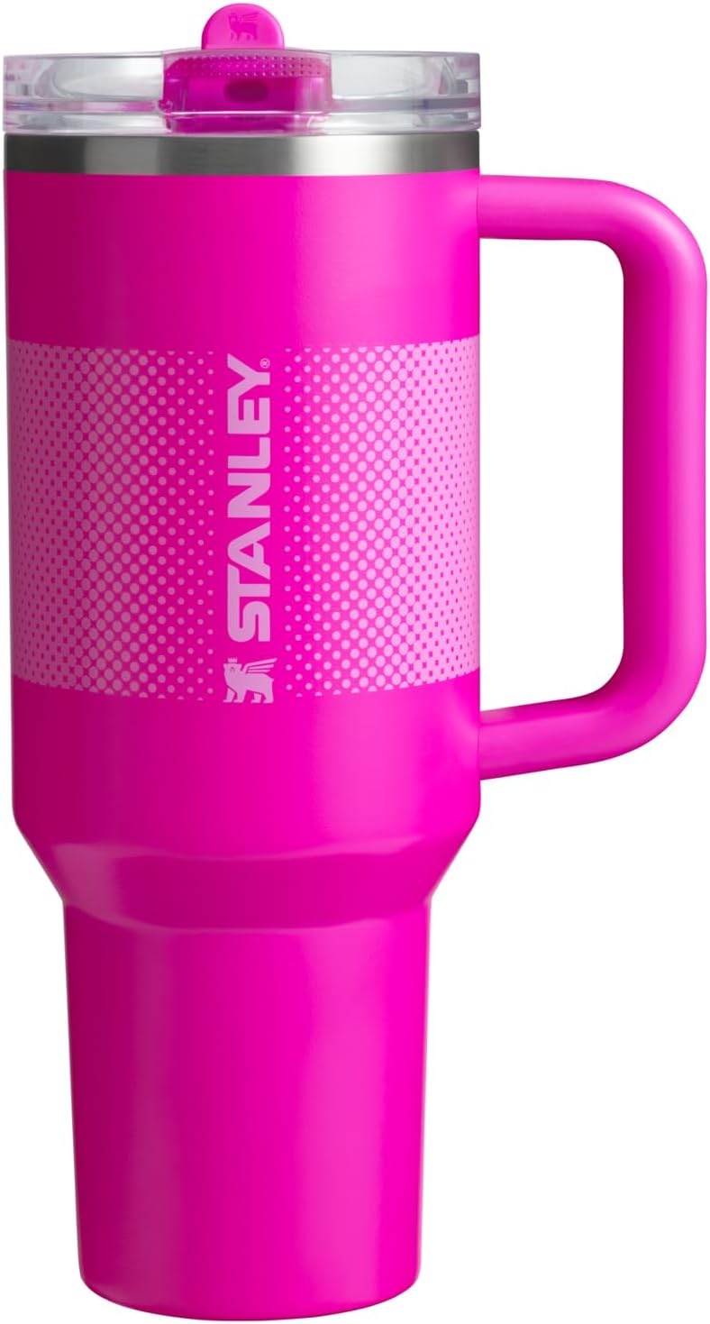 STANLEY Quencher ProTour 40 oz Tumbler - Leakproof Lid, Built-In Straw & Handle | BPA-Free Vivid Violet Fade