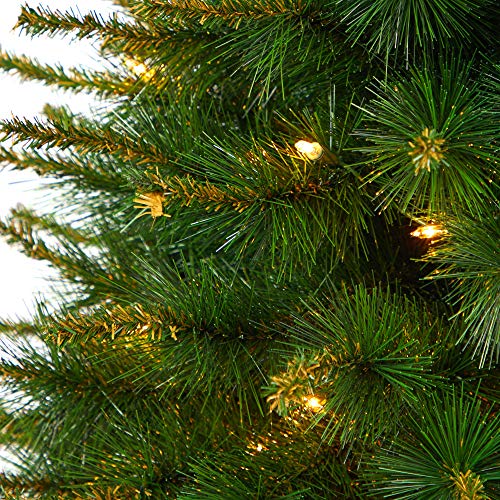 Nearly Natural 3.5ft New England Pine Artificial Christmas Tree with 50 Clear Lights