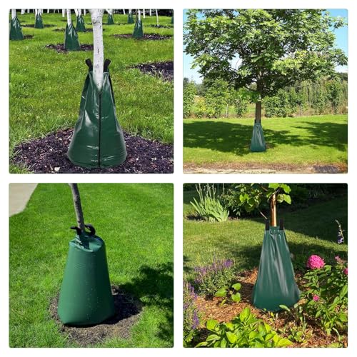 20 Gallon Slow Release Tree Watering Bags - 3-Pack PVC Drip Irrigation
