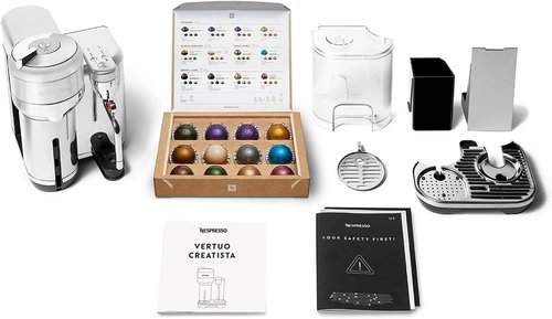 Breville Nespresso Vertuo Creatista Coffee & Espresso Maker - Brushed Stainless Steel Finish