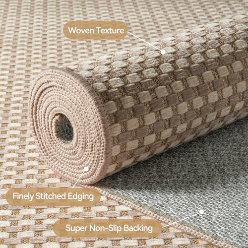 2x6 ft Boho Hallway Runner Rug, Non-Slip Washable Kitchen Floor Mat