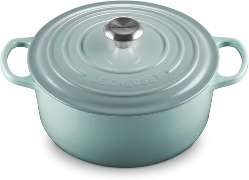 Le Creuset Enameled Cast Iron Cookware Set - 9-Piece Collection in Sea Salt Finish