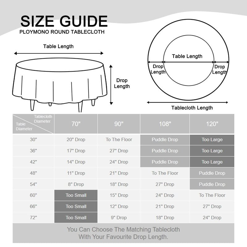 PLOYMONO 8 Pack White 90" Round Tablecloths, Reusable Polyester Table Covers for Buffet Banquet Party Wedding Restaurant