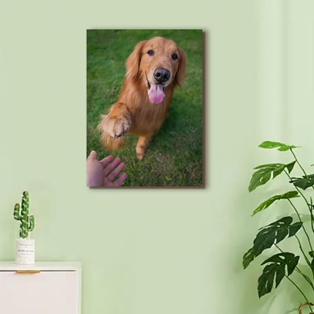 Skiennix Custom Canvas Prints - Personalized Framed Wall Art for Home Decor | Ideal Gift for Family & Pets (6" x 8")