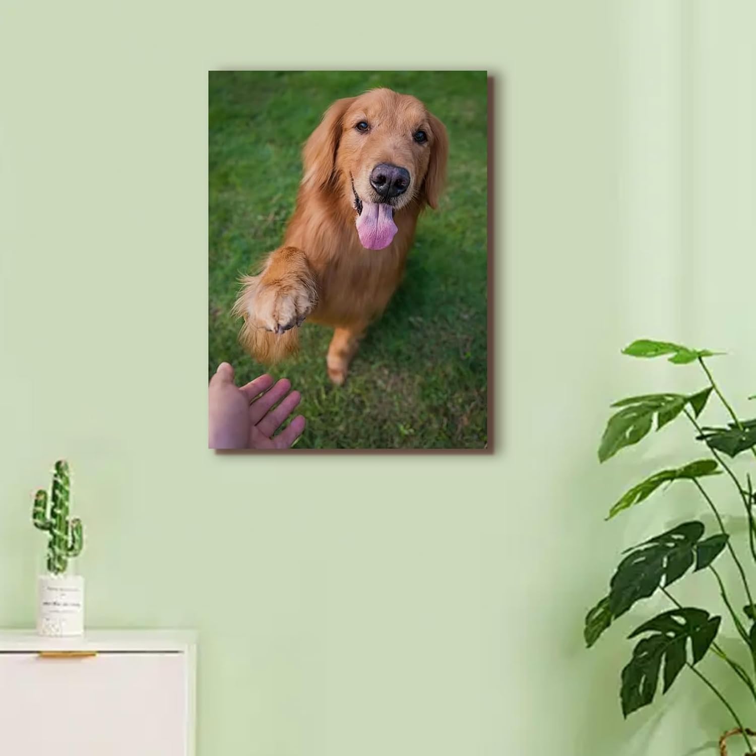 Skiennix Custom Canvas Prints - Personalized Framed Wall Art for Home Decor | Ideal Gift for Family & Pets (6" x 8")