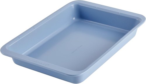 Farberware Nonstick Bakeware Rectangular Cake Pan - 9 Inch x 13 Inch with Portion Marks | Blue