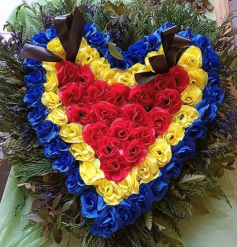 50pcs Royal Blue Artificial Silk Rose Flower Heads - 1.6"