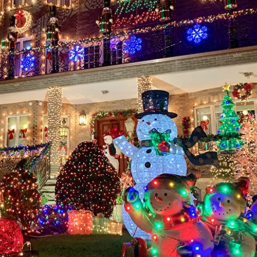 Uptotop 200 Count 40 ft Christmas String Lights, Multicolor 2 Pack | Waterproof Plug-in