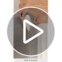 Queen Bed Wedge Pillow - High-Density Foam Gap Filler (60"x6"x10") - Grey