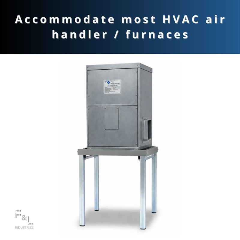 F&L Heavy-Duty Foldable Air Handler Stand – Rust-Resistant Metal Frame for Durable HVAC Support, Compact and Portable Design, Easy to Assemble, Ideal for Stable Equipment Positioning (24")