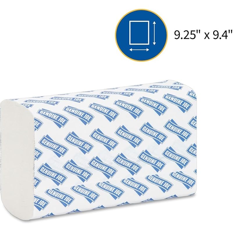 White 1-Ply Multifold Paper Hand Towels - 250 Sheets/Pack, 16 Count
