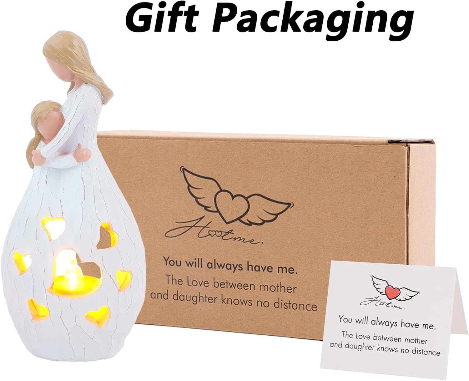 Skiennix Candle Holder Statue - Elegant Flickering LED Candle Gift for Mom | Perfect for Birthdays & Mother's Day
