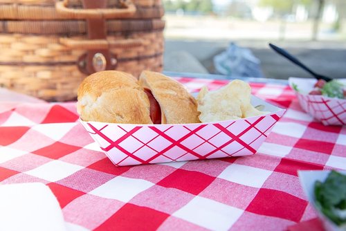 SNL 5lb Paper Food Trays, Durable, Made in USA. Holds Nachos, Fries, Hot Corn Dogs, Ice Cream and More. - 5 Pound Capacity, 50 Pack
