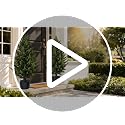 THKFUL 3ft Artificial Cedar Trees, 2 Pack in Pots, UV-Resistant Faux Cypress Topiary for Front Porch