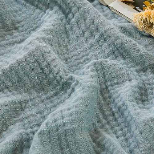 EMME 4-Layer Muslin Throw Blanket - Soft Cotton Gauze Couch Blanket, 50"x70"