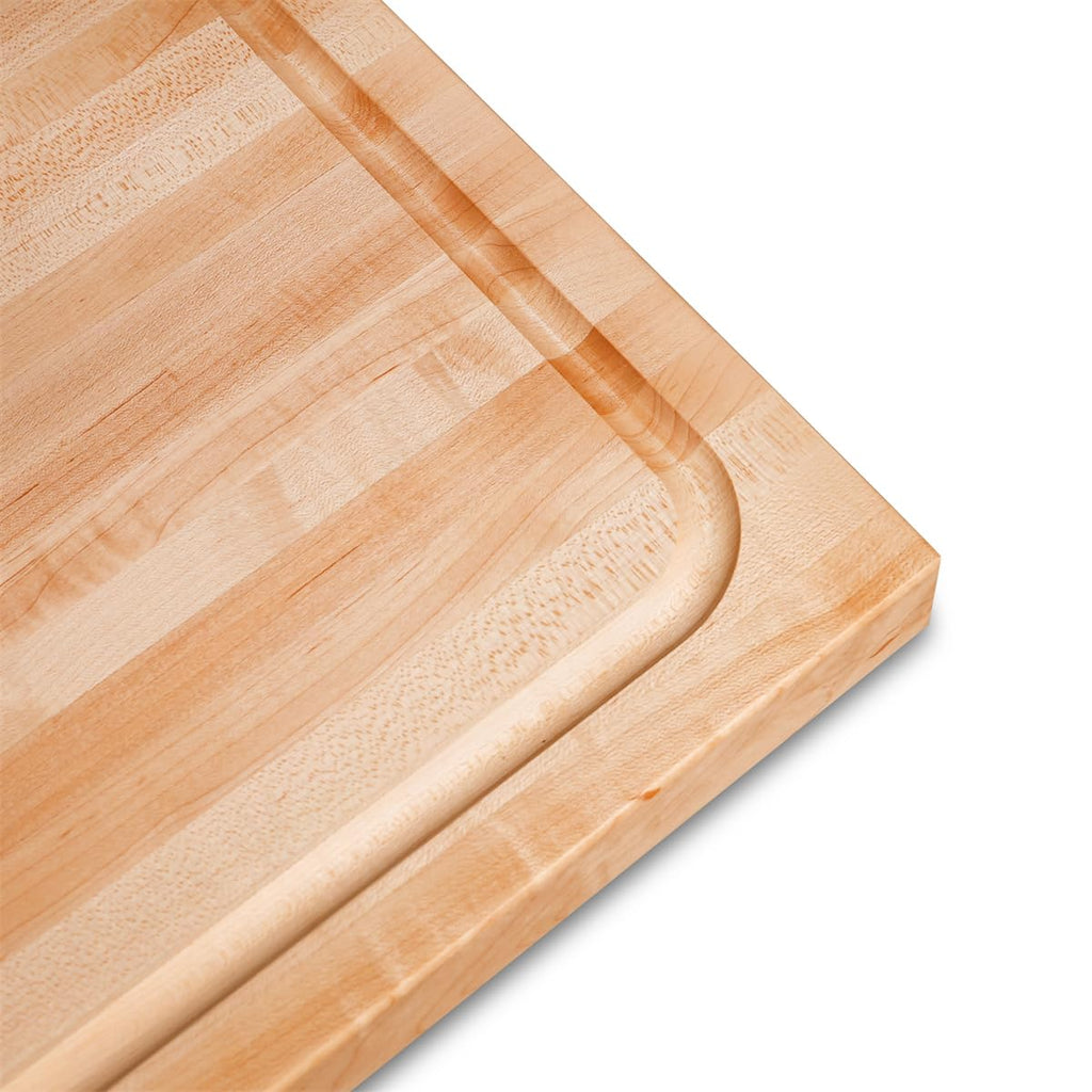 CONSDAN Hard Maple Wood Cutting Board for Kitchen, USA Grown Hardwood, 16 x 12, with Invisible Inner Handle, Prefinished with Food-Grade Oil, Suitable for Kitchen Edge Grain, 1" Thick