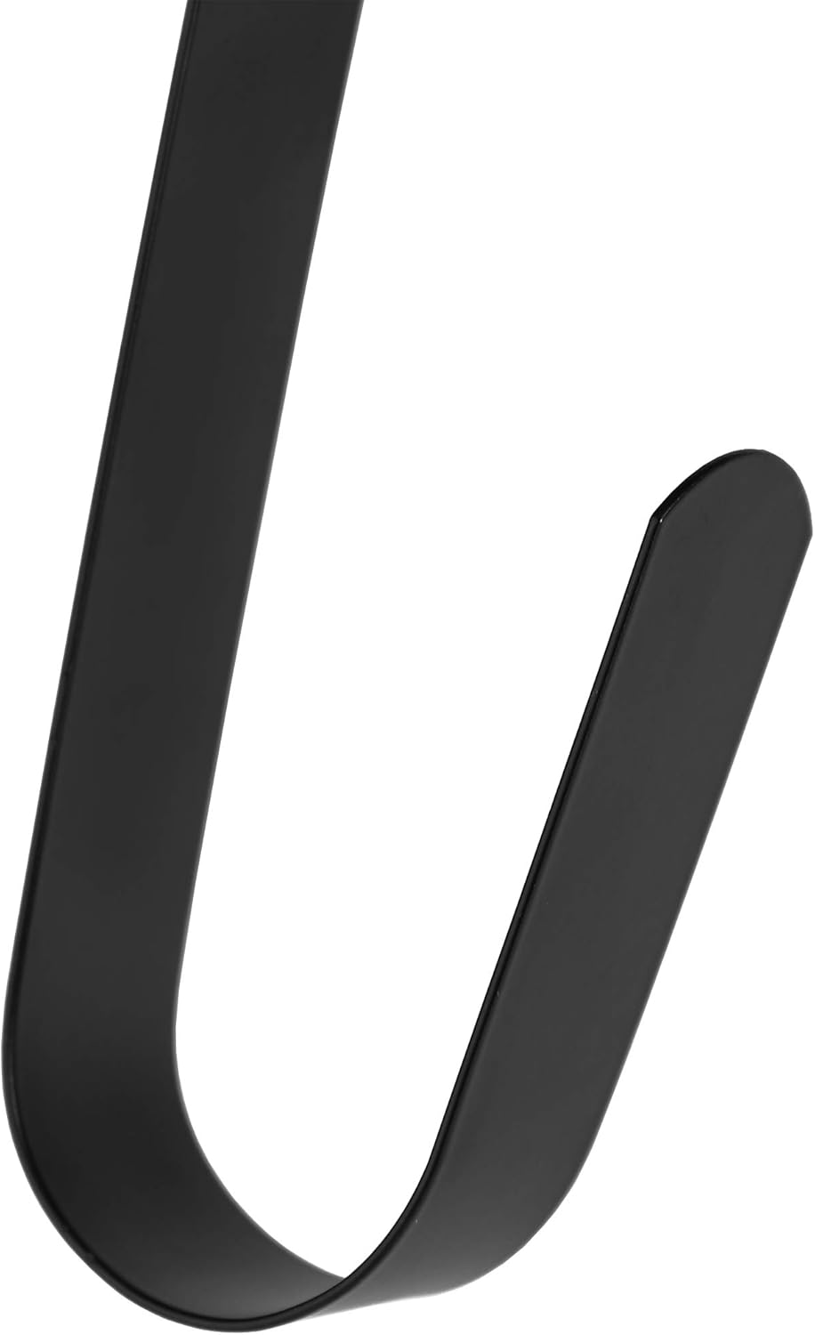 RN'D Over Door Wreath Hanger Hook - Slim Metal Holder for Seasonal Wreaths | Black, 12-Inch