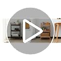 Towood Lifee Walnut 3-Tier Ladder Shelf Solid Oak Wood Storage Bookcase