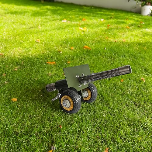 Stainless Steel Mini Cannon Model with Recoil Mechanism