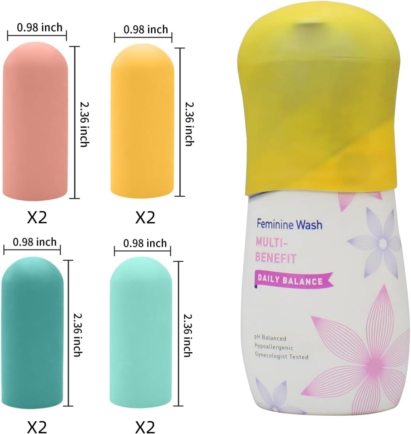 TRANOMOS Silicone Bottle Covers - Leak-Proof Travel Essentials for Men & Women | Perfect for Beach & Cruise Vacations