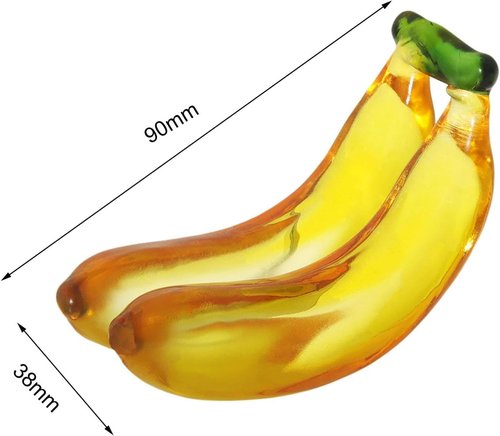 Lindagary Fruit Sculpture - Modern Miniature Banana Figurine | Artificial Fruit Ornament for Home Decor