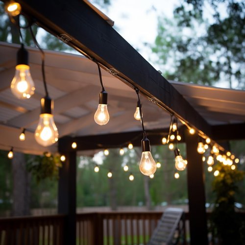 Hetyue Heavy Duty Light Hooks - 66Pcs Waterproof Adhesive Clips for Outdoor String Lights | Clear Cord Holders