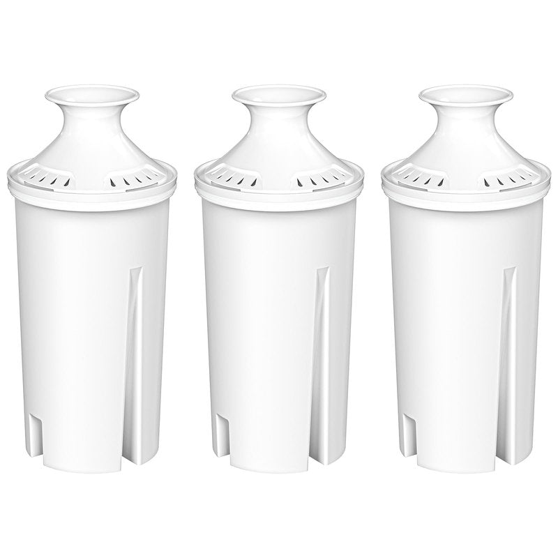 Fil-Fresh 3-Pack Water Filter Replacements for Brita Water Pitchers and Dispensers, NSF 53&42 Certified to Reduce Cadmium, Mercury, Copper, Zinc, BPA free, Lasts 2 Months or 40 Gallons