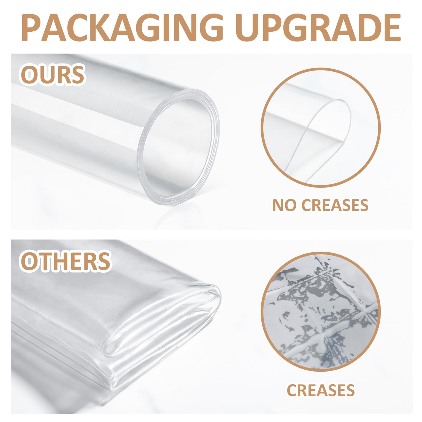 Clear Silicone Countertop Protector Mat, Non Slip & Heat Resistant Mats for Kitchen Countertop (47.2" X 23.6")