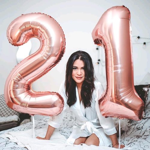 Big 23 Balloons | 40-Inch Rose Gold Number Balloons for Birthdays, Weddings, and Celebrations