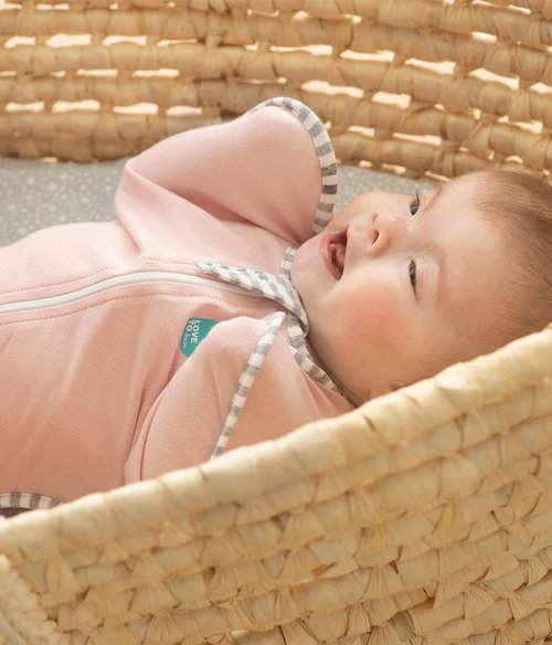Love To Dream Swaddle UP - Baby Sleep Sack for Self-Soothing | 1.0 TOG, Pink, 5-8.5 lbs