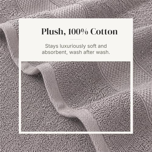 6-Piece Cotton Bath Towel Set – Ultra Soft 600 GSM Waffle Weave Towels