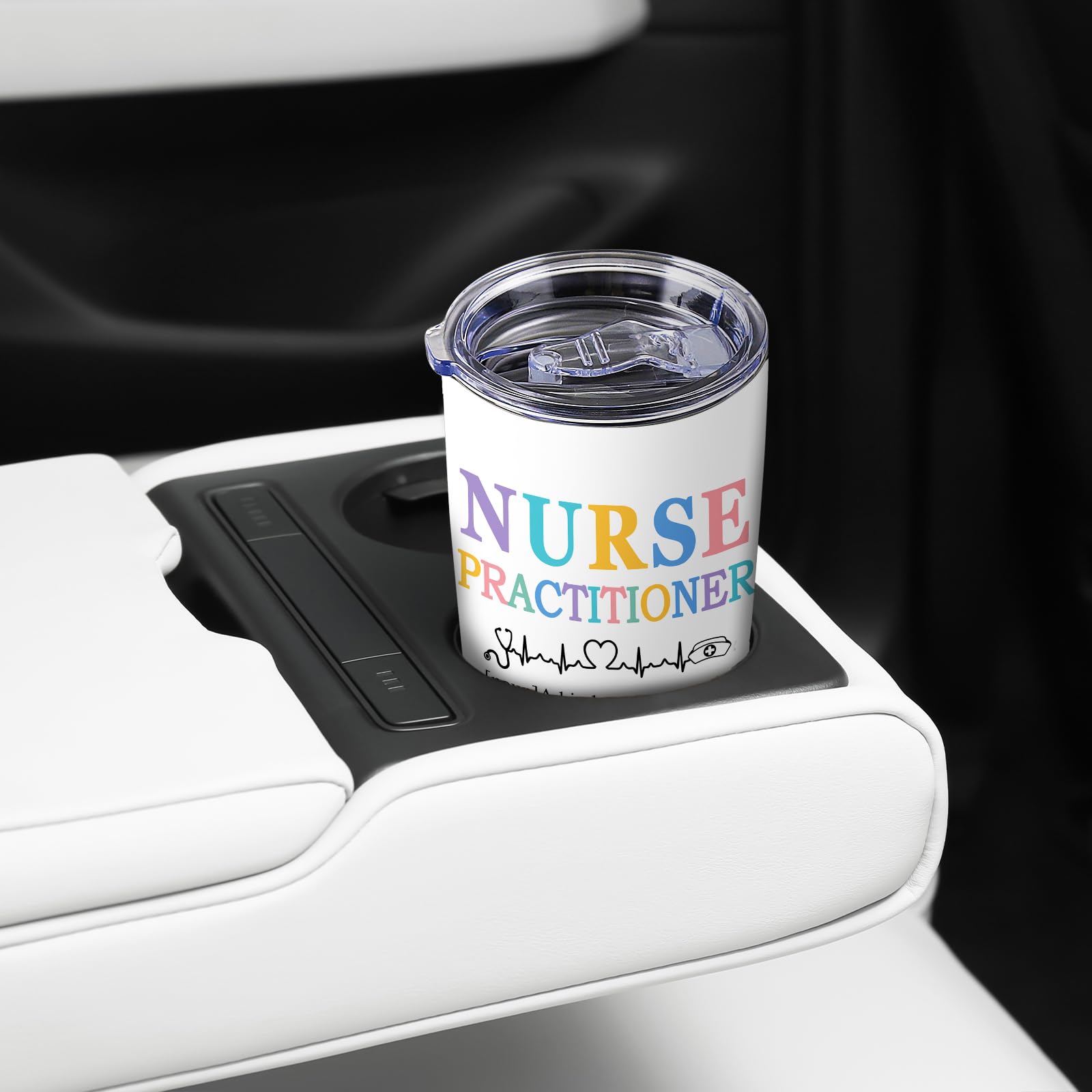 Delsakhula Nurse Practitioner Gifts for Women Nurse Practitioner Week Gift NP Gifts Insulated Stainless Steel Travel Tumbler With Lid 20 OZ