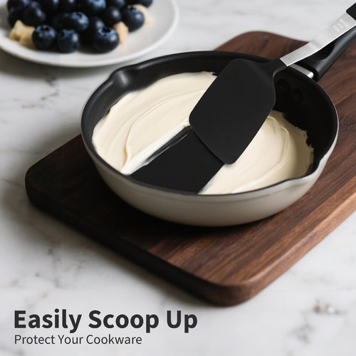 Teammay 4-Piece Nylon Cooking Utensil Set - Heat-Resistant, Dishwasher Safe Kitchen Tools with Stainless Steel & PP Hybrid Handle for Nonstick Cookware (Ladle, Spatula, Slotted Spoon, Whisk)
