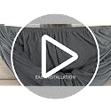 Stretch Armless Futon Cover - Jacquard Elastic Sofa Bed Slipcover, Gray