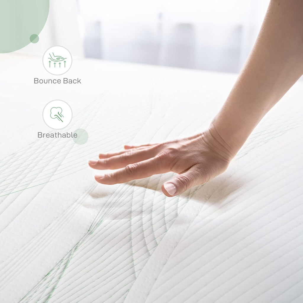Novilla Gel Memory Foam Mattress - 10-Inch California King Size | Pressure Relieving, CertiPUR-US Certified