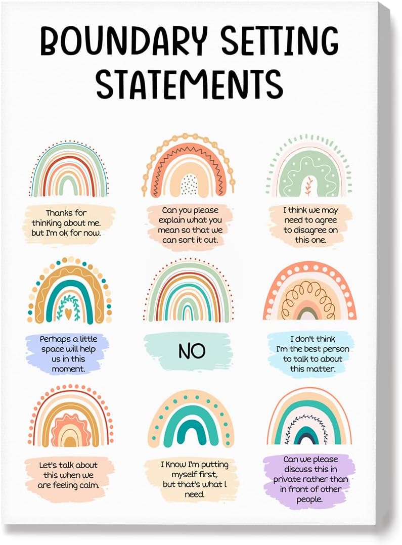 OTINGQD Therapy Poster Canvas - Inspirational Mental Health Wall Art for Office & Home Decor