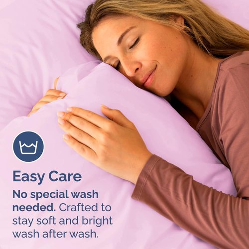 King Standard Pillow Cases - Soft Hotel Quality Covers for Comfy Bedding | 4-Piece Set in Light Pink