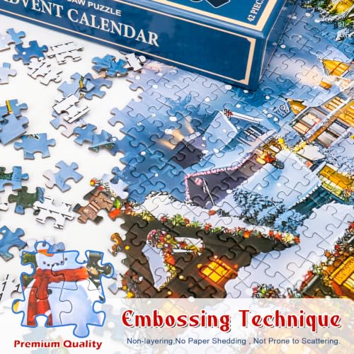 Christmas Jigsaw Puzzle Advent Calendar - 1008 Piece 24 Day Countdown