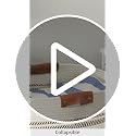 85L Cotton Rope Laundry Basket with Leather Handles - Foldable Storage Bin