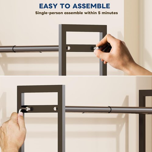 Mavivegue Expandable 3-Tier Shoe Rack - Adjustable Organizer for Closet & Entryway, 18-33”