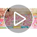 Educational Kids Play Rug 4x6 Pink ABC Learning Carpet for Classroom