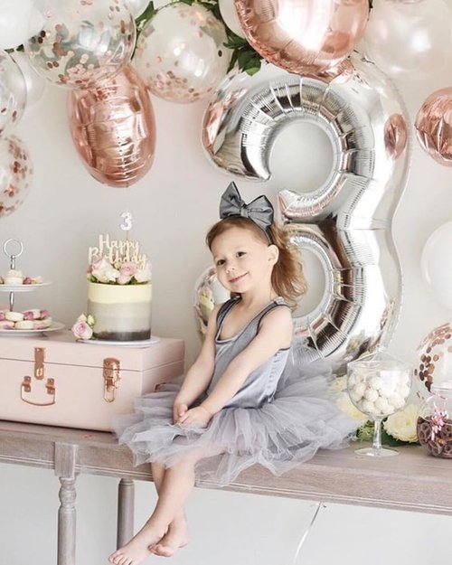 Large Silver 40-Inch Number Balloon - Perfect for 3rd Birthday Party Decorations | Wedding Supplies
